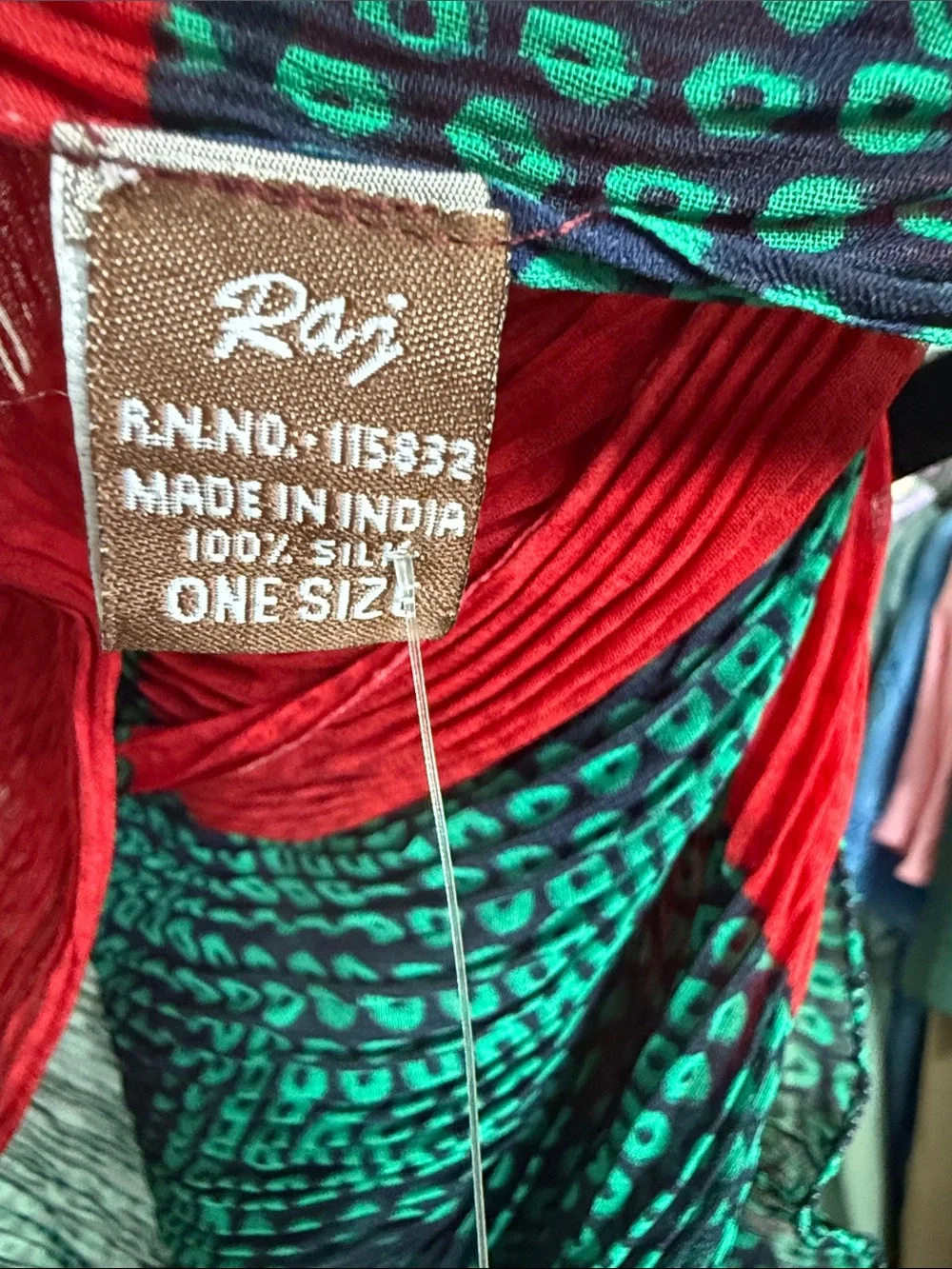 # SILK TWO TONE SCARF